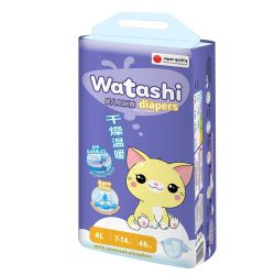 Watashi Подгузники для детей L (46шт) 7-14кг
