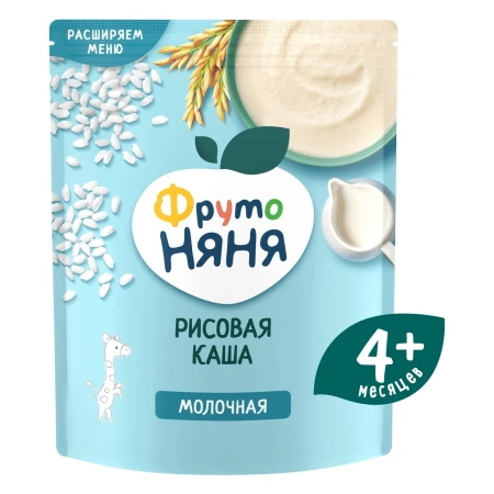 ФрутоНяня Каша Рис с Молоком {с 4 мес} 200г