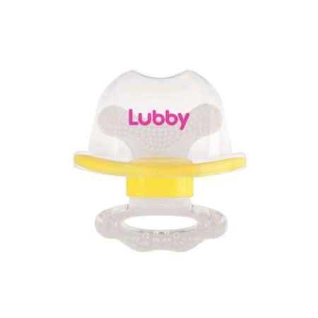 Lubby Прорезыватель силиконовый для передних зубов 4+
