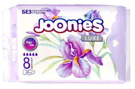 JOONIES Luxe Прокладки Женские Ночные 8шт (300мм)