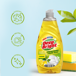 Deep Bright Средство для мытья посуды Сочный лимон 739мл