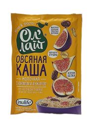 Ол'Лайт Каша Овсяная с Изюмом и Инжиром с Молоком 40 гр-6шт