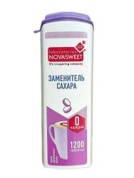 NOVASWEET Заменитель Сахара в Таблетках Ноль Калорий (квадратный дозатор) 1200 табл-4шт