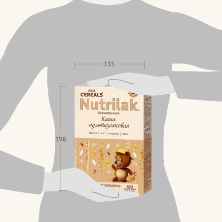 NUTRILAK Premium Каша PROCEREALS Мультизлаковая Цельнозерновая без Молока {с 6 мес} 200г