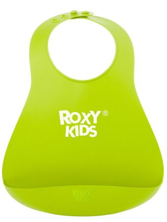 Roxy Kids Нагрудник мягкий на застёжке (цвет зелёный)