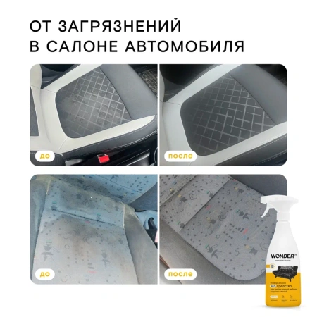 WonderLab Универсальное Экосредство для Мебели, Ковров и Тканей {с распылит} 0,55л