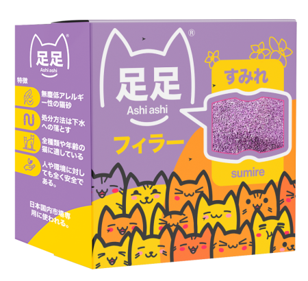 Наполнитель для кошачьего туалета японский ASHi ASHi Sumire Комкующийся 2,2 кг
