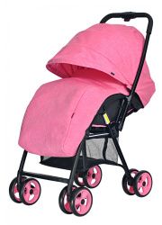 Коляска прогулочная Everflo E-501 Letter flamingo розовый перек. ручка