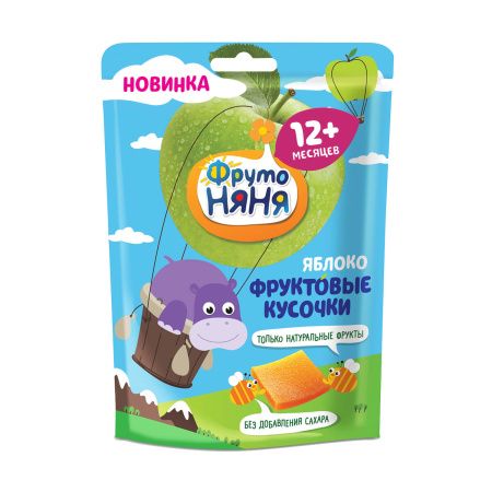 ФрутоНяня Фруктовые Кусочки из Яблок {с 12 мес} 53г.