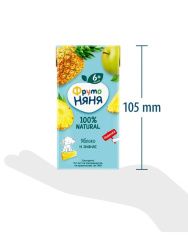 ФрутоНяня Нектар Яблоко, Ананас {с 6 мес} 0,2л