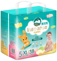 Inseense Трусики-Подгузники Classic Super тонкие V5S ХL (38 шт) (изумрудные) 12-17 кг