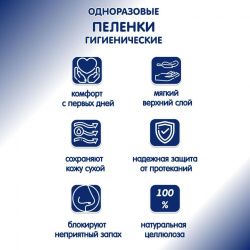 Inseense Пелёнки Daily Comfort Одноразовые 60 90см 1045мл 30шт
