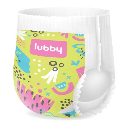 Lubby LIGHT Ультратонкие Трусики -Подгузники (XXL) 28шт 17+кг