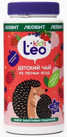 Leo Kids Чай Гранулитрованный Из Лесных Ягод для детей Банка 200 гр