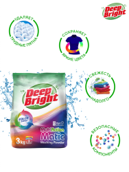Deep Bright Стиральный порошок Color 3кг Deep Bright Стиральный порошок Color 3кг