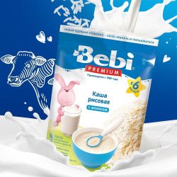 BEBI PREMIUM Каша Рисовая с Молоком {с 4 мес.} 200г
