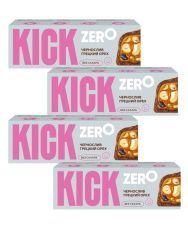 KICK ZERO Батончик Арахис, Изюм, Чернослив и Грецкий Орех в Шоколаде Без Сахара 45гр-4шт