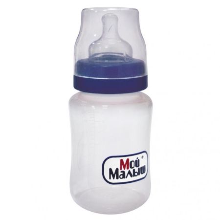 Мой Малыш Бутылочка с широким горлом и силиконовой соской 125мл