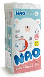 NAO Трусики-подгузники (L) 44 шт 9-14кг
