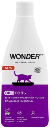 WonderLab Экосредство для Мытья Туалетных Лотков Домашних Животных 0,55 л