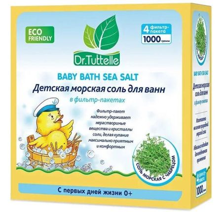 Dr.Tuttelle Детская морская соль для ванны с чабрецом 1000гр