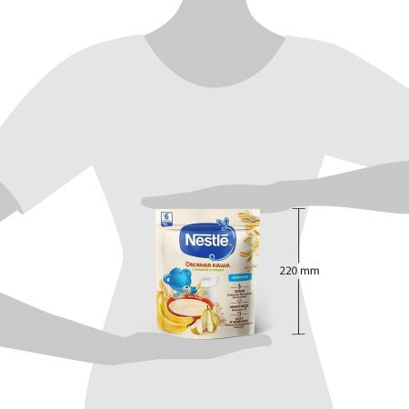 NESTLE Каша Молочная Овсянка Груша Банан Биф. {с 6 мес} Doy Pack 200г