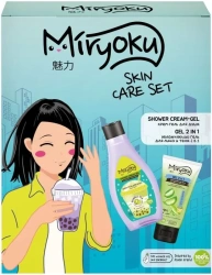 MIRYOKU ПН Алое+Лайм SKIN CARE SET:Крем-гель для душа Energy Charge + Увлаж гель для лица и тела 2в1 300мл+150мл