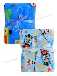 УЛЫБАСИКИ Плед детский 90 100 см.,велсофт 90 100 см.