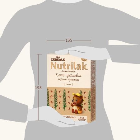 NUTRILAK Premium Каша PROCEREALS Гречневая Цельнозерновая Низкоаллергенная без Молока {с 4 мес} 200г