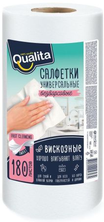 Qualita OPTIMA Салфетки в рулоне Вискозные 1рул=180шт