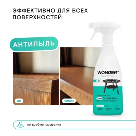 WonderLab Универсальное Экосредство для Ежедневной Уборки {с распылит} 0,55л