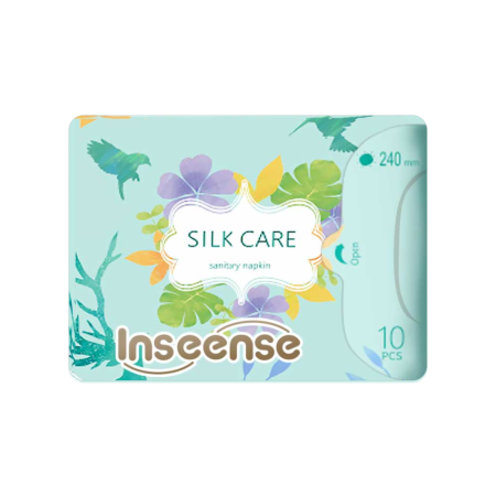 Inseense Silk Care Прокладки женские гигиенические дневные 4 капли 240 мм 10шт