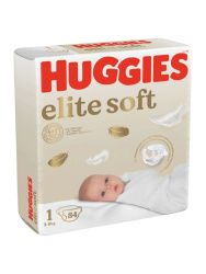 Huggies Elite Soft Подгузники 1 {84шт} 3-5кг
