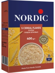 NORDIC 5 видов Зерновых Хлопья (6 мин.) 400г