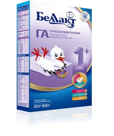 БЕЛЛАКТ ГА -1 ACTIVE Гипоаллергенная Смесь {с рождения} 300г