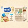 NESTLE Каша Молочная Пшеничная с Кусочками Яблока и Земляникой {с 8 мес} Doy Pack 200г.