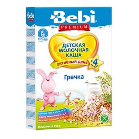 BEBI PREMIUM Каша Гречка с Молоком {с 4 мес.} 200г