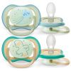 Avent Пустышка силиконовая ночная Ultra Air (Звезда /Сова) 0-6мес 2шт Avent Пустышка силиконовая ночная Ultra Air (Звезда /Сова) 0-6мес 2шт