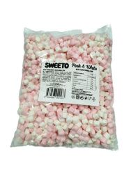 SWEETO Маршмеллоу Мини Розовое и Белое 1000г