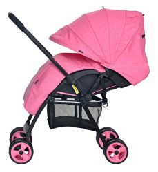 Коляска прогулочная Everflo E-501 Letter flamingo розовый перек. ручка