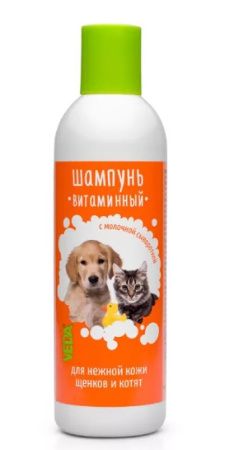 VEDA шампунь витаминный для щенков и котят 220 мл.
