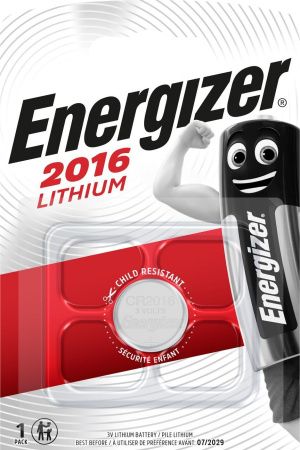 Батарейка Energizer Lithium CR 2016 FSB1 {1 шт на блистере}