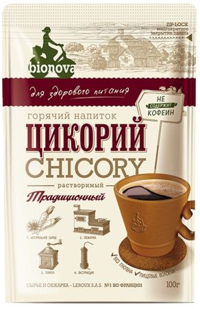 BIONOVA Цикорий Традиционный (дой пак) 100гр