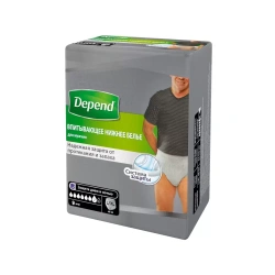 Depend Бельё Впитывающее для Мужчин L/XL размер (48-54) 9шт