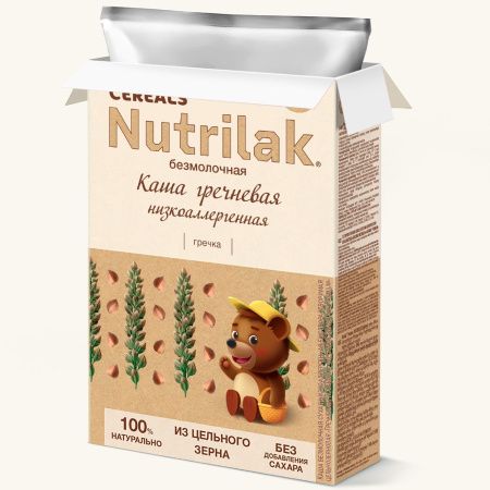 NUTRILAK Premium Каша PROCEREALS Гречневая Цельнозерновая Низкоаллергенная без Молока {с 4 мес} 200г