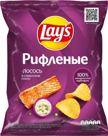 LAY's Лосось в Сливочном Соусе (Дисплей) 140г