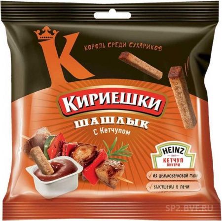 Кириешки Шашлык + кетчуп 85г