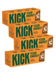 KICK YOUR ENERGY Батончик Кешью с Какао и Маслом Апельсина в Карамельном Шоколаде 45гр - 4 шт. KICK YOUR ENERGY Батончик Кешью с Какао и Маслом Апельсина в Карамельном Шоколаде 45гр - 4 шт.