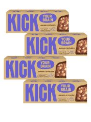 KICK YOUR BRAIN Батончик Финиковый с Какао и Воздушным Рисом в Темном Шоколаде 45гр-4шт