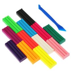 МультиАрт Пластилин классический Синий трактор 12цв 180гр